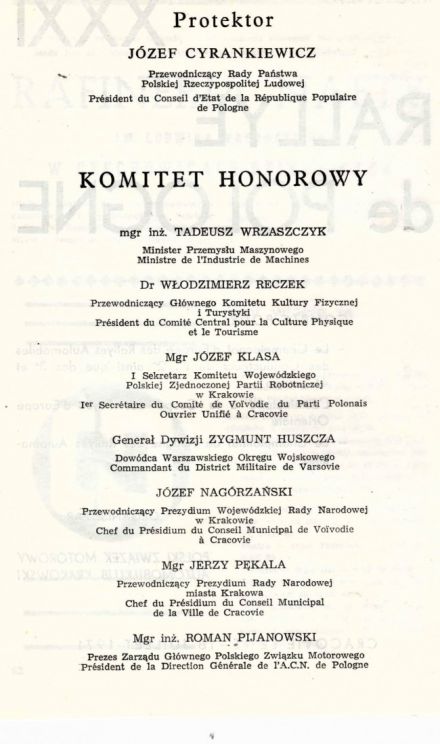 Rajd Polski - 1971r.